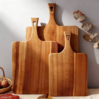 Skärbräda i högkvalitativt rosenträ, serveringsbricka - hållbar, lätt att rengöra, viktig köksartikel, lämplig för ost, kött, bröd, grönsaker och frukt - perfekt för hemmet och studentköket, heminredning, kökstillbehör, matlagningsentusiaster