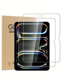适用于 iPad Air/Pro/Mini 1 2 3 4 5 6 7 8 9/10/11 代 10.9 英寸、12.9 英寸、9.7 英寸、7.9 英寸、10.2 英寸、10.5 英寸、11 英寸（2010/2011/2012/2017/2018/2019/2022/2021/2022/2024）平板电脑的 2 片装钢化玻璃屏幕保护膜，兼容保护壳和 Apple Pencil - 無色 - 查看 19