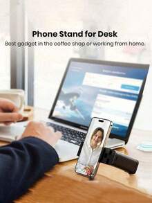 Foldable Airplane & High-Speed Rail Phone Holder, Portable Rotating Multi-Function Accessory - Multicolor - View 4