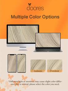 DOORES 5片装无缝直发夹式接发片，真人发丝，自然柔软，灰金色挑染，铂金色，73-85克，100%巴西雷米真人发，适合头发稀疏的男女使用，双层夹式接发片，可打造全头造型，日常佩戴方便隐形，适合冬季、圣诞节、角色扮演、校园和约会之夜等场合。 - S17A/60A - 查看 6