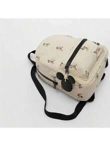 Disney Women's Cartoon Pattern Buckle Design Large Capacity Fashion Backpack - Multicolor - View 4