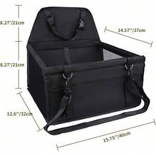 Dog Car Seat, Travel Pe-Style Dog Booster Seat, Breathable Dog Car Seat, With Adjustable Seat Belt Design, Travel Dog Car Seat Specially For Small Dt Cageogs - Hồng - Xem 2