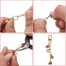 2150 szt. 304 ze stali nierdzewnej, wielorozmiarowe, otwarte kółka łączące - otwarte łączniki do zawieszek, odpowiednie do tworzenia biżuterii DIY, naszyjników, bransoletek i breloków oraz akcesoriów rękodzielniczych - Ustawić - Zobacz 6