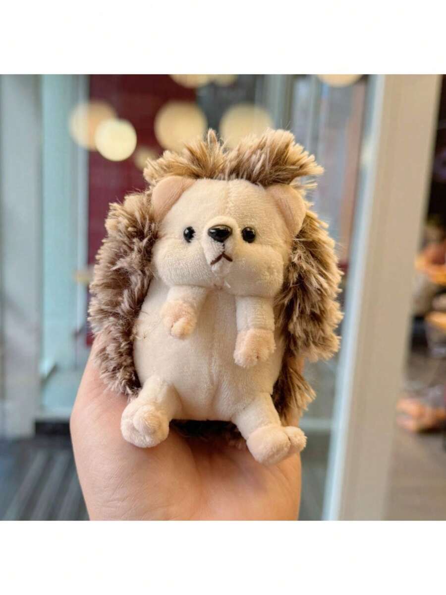 柔软毛绒刺猬玩偶，可爱小巧的毛绒玩具，带钥匙扣，触感柔软，是送给孩子、女孩、男孩的完美圣诞礼物。 - 彩色 - 查看 1