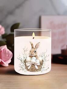 2 Sheets Spring Easter Bunny In Basket White Flowers Egg DIY UV DTF Rub On Transfer Stickers Crafts, Junk Journal, Tumbler Glass Jars, Coffee Mugs Cup Wraps, Bottles Vase, Laptops Phone Cases, Greeting Cards Decal Stickers, Illustration, Scrapbooking, Ornament Transfer Stickers, Home Decor, 6.8cm - Multicolor - View 5