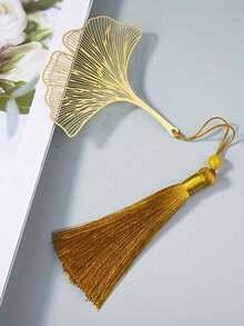 1pc Metal Bookmark With Tassel, Exquisite Hollow Brass Bookmark, Metal Leaf Flower Bookmark, Suitable For Book Lovers, Writers, Readers, Teenagers, Men, Women, Adults, Essential Back To School Item - Multicolor - View 13