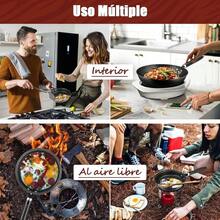 Sartenes Antiadherente Chef Set, 8 Piezas Sartén para Freír de Grandes, Utensilios de Cocina de Granito, Batería de Cocina para Todo Tipo de Estufas& sartenes de  | trastes para cocina | cocina - jj123 - Ver 8
