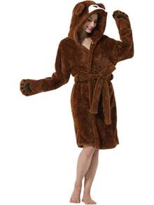 Bathrobe - หมีสีน้ำตาล - ดู 3