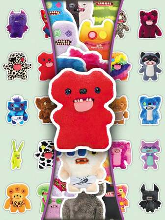 50pcs Funny Cute Monster Teeth Stickers, Adorable Ugly Monster Stickers, Suitable For Car, Computer, Phone Case, Cup, Home DIY Decoration, Great Gift For Family And Friends, Ideal Birthday Gift