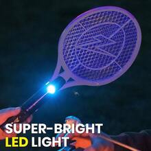 ZAP IT! Bug Zapper Rechargeable Bug Zapper Racket 4 000 Volt USB Charging Cable - Azul - Ver 6