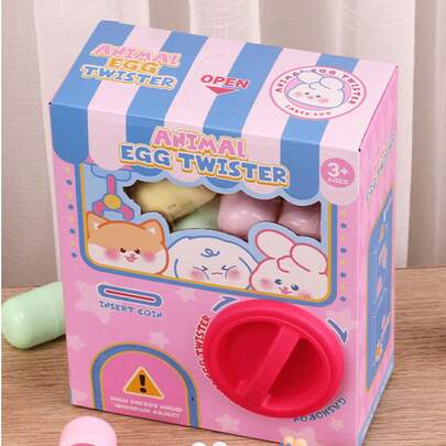 1pc Children's Surprise Egg Twist Vending Machine Doll Blind Box Figurine Claw Machine Twist Vending Machine Gift [Random 1 Accessory]