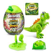 ZURU Smashers Mini Jurassic Light Up Dino Egg Collectible Egg, Volcano Slime, Fossil Toy, Dinosaur Toys, T-Rex Toy For Boys And Kids(Styles Vary) - Multicolor - View 3
