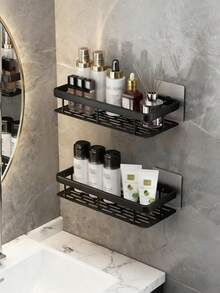 Kệ góc chịu lực cao, gắn bằng keo/vít, có 2 móc - Không cần khoan, kệ cong tiết kiệm không gian cho phòng tắm, vòi sen, nhà bếp - Hệ thống kệ nhựa chịu lực cao (2 tầng) - Nhiều màu - Xem 8