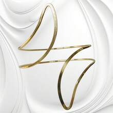 Gold Plated Forearm Bracelet - GOLDEN 01 - View 2