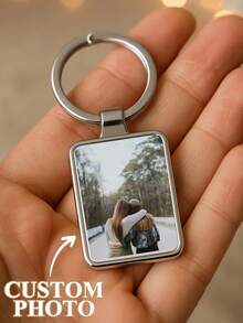 Llavero con foto personalizada, regalo con foto personalizada para mejor amigo/pareja, llavero de aniversario como recuerdo - Multicolor - Ver 2