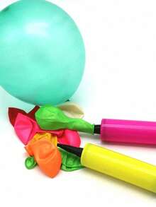 1pc Manual Hand Pump Air Balloon Inflator, Portable Plastic Balloon Pump Suitable For Birthday Party, Back To School, Valentine's Day Supplies