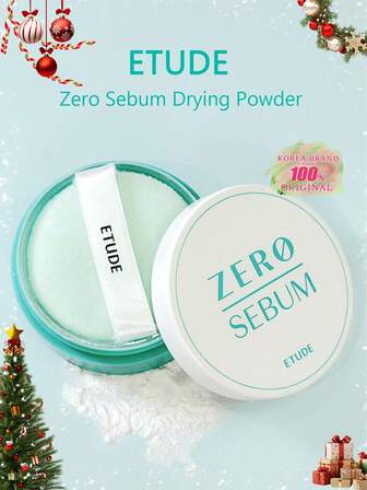 ETUDE 4g oljefritt mattgörande puder, ny produkt. Lätt, oljekontrollerande löspuder med 80 % mineralingredienser, långvarig makeup- eller foundationprimer, len och förfinad hudtextur, koreansk kosmetika, presentset, 4g/0,14oz