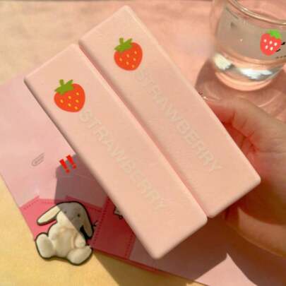 1pc Strawberry Milk Bar Squishy Doll, Slow Rebound Soft Squeeze Doll, Stress Relief Bread Squeeze Doll, Squishy, Expressing Couple Game, Cat Gift, Interactive, Party Game, Birthday Gift, Holiday Gift, Perfect Gift