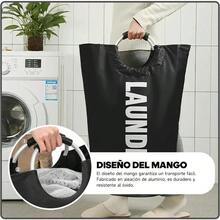 Cesto ropa sucia de gran capacidad con asa Multifunción Cestos para la Ropa Sucia Plegable 90L cesta de ropa sucia para baños y dormitorios Para lavar o clasificar la ropa Negro - 1+Negro - Ver 5