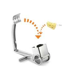 Premium Stainless Steel Cheese Grater - Manual Rotary Cheese Shredder With Replaceable Blades, Durable Metal Kitchen Tool, Easy Cheese Preparation For Home And Restaurant Use, Cheese Grater - Multicolor - View 3