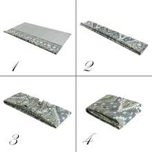 8x10 Area Rugs Living Room, Washable Non Slip Floral Floor Carpet, Low Pile Lightweight Print Rugs Bedroom, Dining Room, Home Office, Blue And Green, Trending Boho Style - 03green - 查看 7