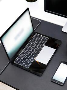 2pcs Printed Pattern DIY Scratch-Resistant Protective Stickers For 15.6-16 Inch Laptops, Compatible With HP, Apple, Asus, Compaq,