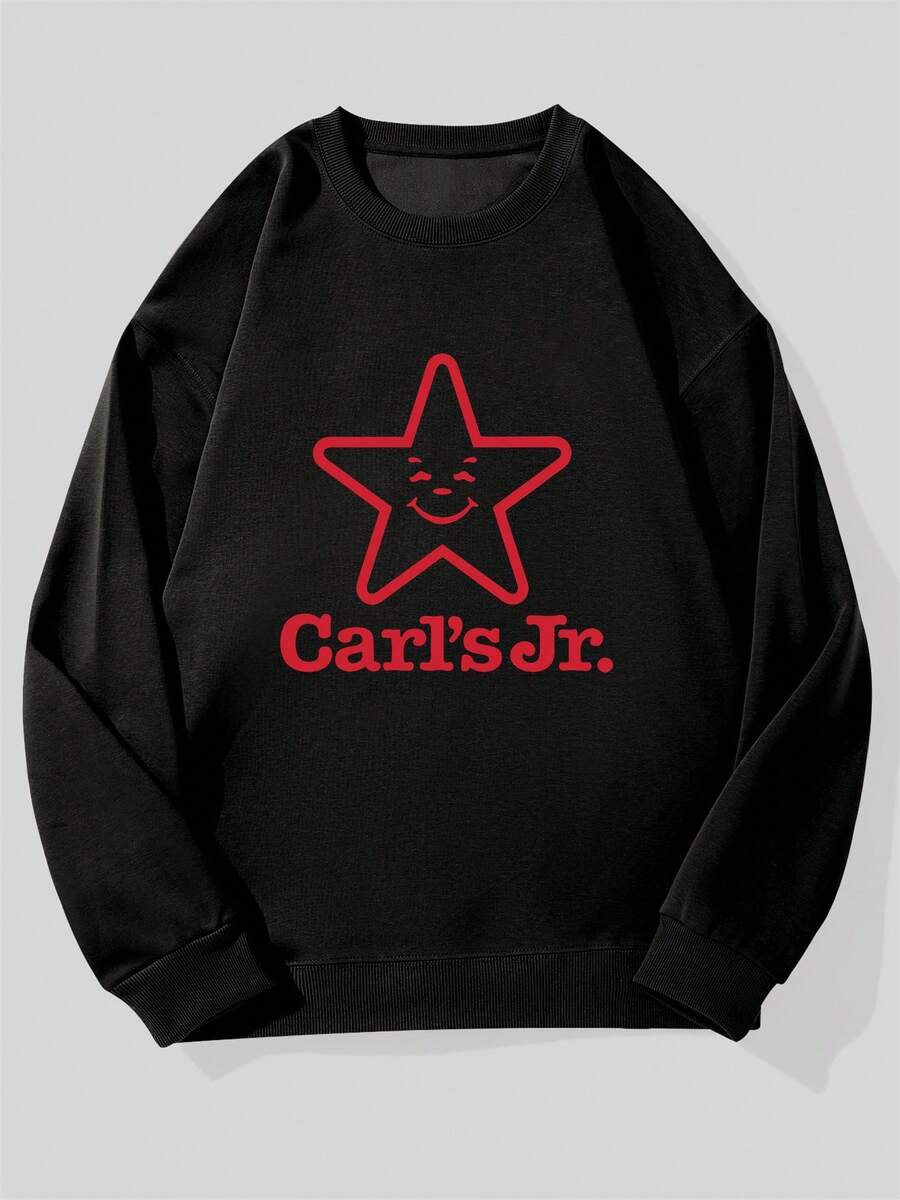 Camiseta Carl's Jr para hombres - Negro - Ver 1