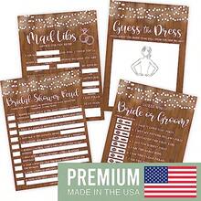DHadley Designs Rustic Bridal Shower Games For 20 Guests Fun And Hilarious Bridal Games For Showers Wedding Shower Engagement Classy Party Activities - 如圖 - 查看 6