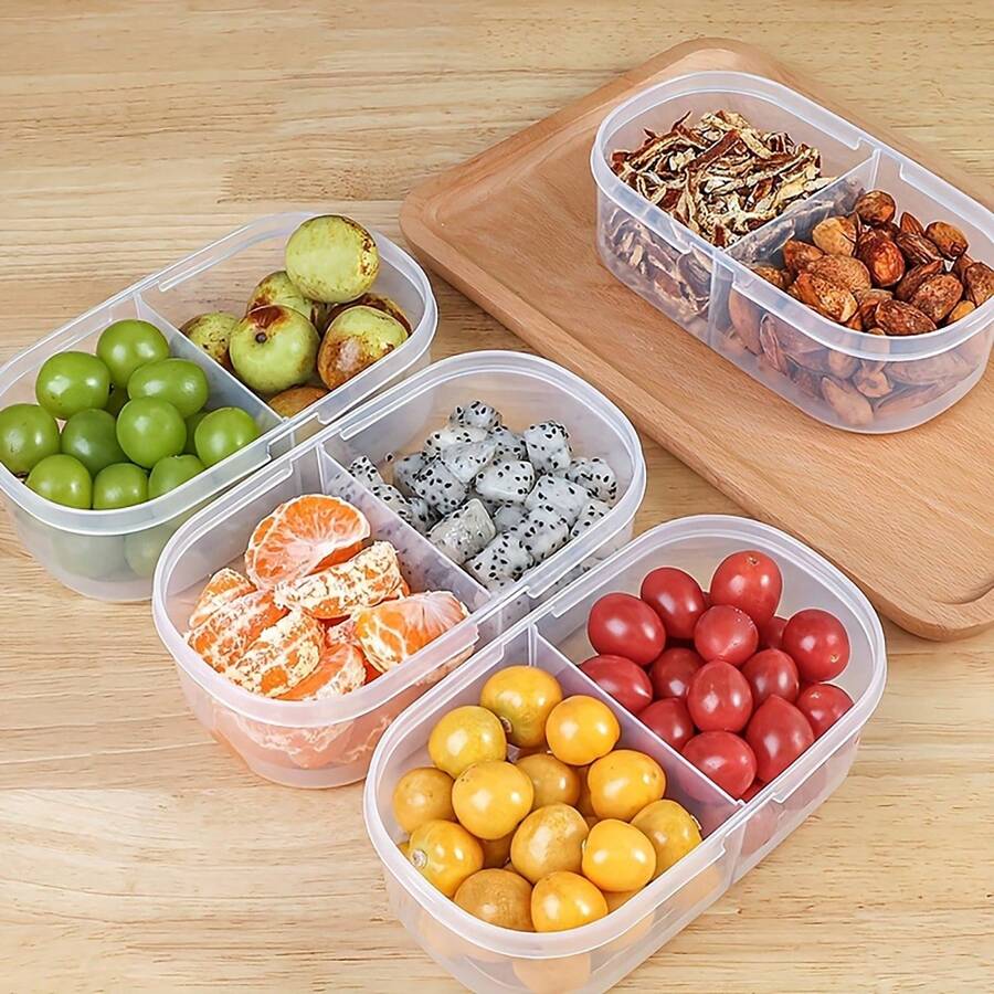 1pc Thick Plastic Sealed Food Storage Box With Locking Lid - Multipurpose Refrigerator Freezer Storage Container, Suitable For Storing Cheese, Butter, Fruits, Vegetables - Freezer Plastic Kitchen Storage Box