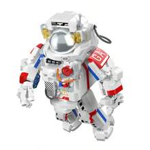 Creative Astronaut Building Blocks Desk Decor DIY Handmade Assembly Home Decoration, Gifts For Friends, Christmas, Wedding, New Year, Birthday - Multicolor - View 7