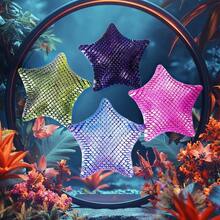 3件套3D打印可动海星雕像，逼真多关节海洋动物模型，塑料材质，无需用电，适合室内/室外装饰，休闲玩具 | 趣味设计 | 多关节结构，节日礼物