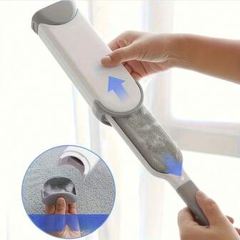 Pet Hair Remover With Self-Cleaning Base & Double-Sided Brush, Suitable For Cats & Dogs, Reusable & Washable, For Sofa, Carpet, Clothes, Car Seats, Designed Specifically To Remove Pet Hair & Fur