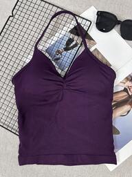 Top corto sin mangas para yoga y deportes de mujer, top de tanque elástico para fitness y entrenamiento, transpirable