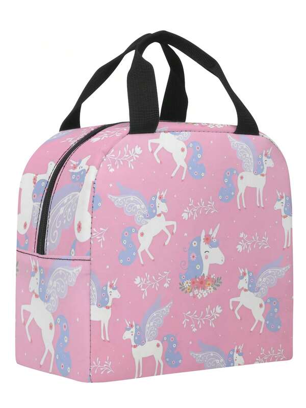 新款午餐盒袋，非食品接触保温袋，保冷袋，手提保温袋，返校午餐袋，加厚铝箔食品储存袋，男女通用，儿童返校用品