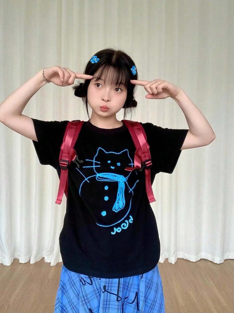 Women T-Shirts - Black - View 1
