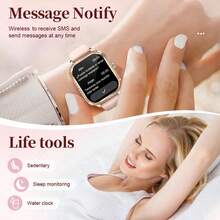 LIGE's New Smart Watch Sedentary Reminder, Breathing Training, Step Counting, Exercise Distance, Calorie Consumption, Smart Alarm Clock, Female Physiological Reminder, Multiple Exercise Modes, Fashionable, Elegant And Luxury Women's Smart Watch