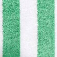 Basics - Toalla de playa y alberca a rayas 100 % algodón suave y absorbente de secado rápido grande paquete de 2 verde 76 x 152 cm - verde - Ver 6