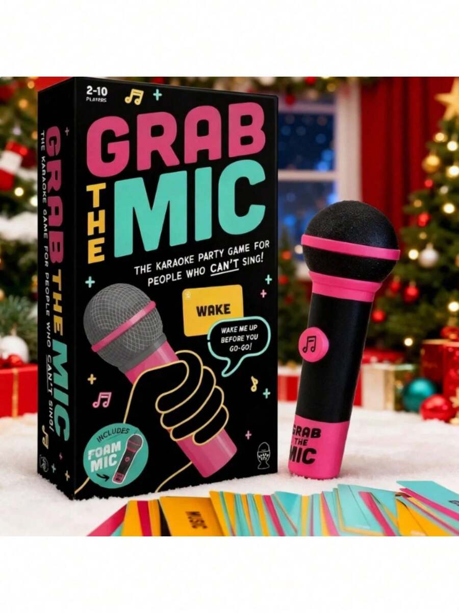 Lucky Egg Official Wireless Karaoke Microphone Set With 2 Soft Foam Mics - Family Interactive Board Game For 2-10 Players Ages 8+, Perfect Holiday Gift Toy For Kids And Girls, Fun Singing Game For Parties & Gatherings - A - 查看 1