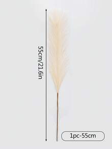 100根人造香蒲草，55厘米/97厘米，香蒲草，落地花瓶填充物，波西米亚农舍家居装饰，婚礼派对装饰，情人节，毕业礼物，秋季装饰（97厘米适用于落地花瓶，55厘米适用于桌面花瓶） - 象牙白 - 查看 20