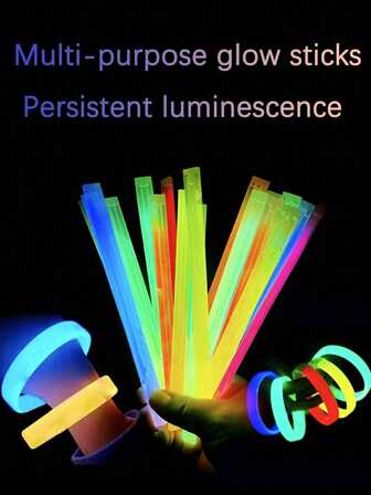 30 piezas/15 piezas Palos luminosos de colores, palos luminosos para fiestas, capaces de brillar en la oscuridad durante 8-12 horas. También se pueden hacer pulseras, collares y luces de neón, adecuados para palos luminosos de bodas, regalos de fiesta de brillo, regalos de Navidad, regalos de cumpleaños, regalos de Año Nuevo, suministros de fiesta de carnaval, regalos del Día de la Madre y suministros de fiesta de carnaval de Año Nuevo.
