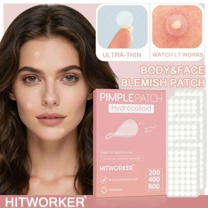 200/400/800 parches invisibles para cubrir imperfecciones, aptos para todo tipo de piel, sin fragancia y no grasosos, cuidan suavemente de la piel sensible, parches de cuidado de la piel unisex, parches faciales, parte de la rutina de cuidado de la piel, empaque elegante, producto de cuidado de la piel sin fragancia