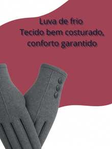 Stylish Soft Touch Unisex Thermal Cold Weather Gloves - gris - Ver 2