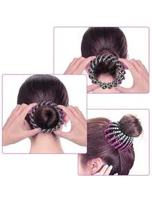 1 chiếc kẹp tóc tạo kiểu tổ chim, phụ kiện tóc, kẹp tóc, dụng cụ búi tóc, kẹp tóc đuôi ngựa đính đá, tạo kiểu tóc nhanh, dụng cụ búi tóc đơn giản, dụng cụ tạo kiểu tóc buông xõa, phù hợp cho người mới bắt đầu, học sinh, nữ sinh và phụ nữ, lễ hội, tiệc tùng, lễ hội âm nhạc, kẹp tóc thời trang, kẹp tóc thanh lịch. - Nhiều màu - Xem 7
