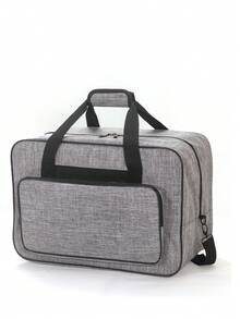 Sewing Machine Carrying Case, Portable Tote Bag Compatible With Singer, Brother, Janome, Multiple Pockets For Storage, Adjustable Shoulder Strap, Fits Most 15-18 Inch Machines, Water-Resistant Oxford Fabric - Purple - View 14