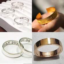 珠宝戒指雕刻机，戒指内侧雕刻机，双面雕刻机，珠宝生产雕刻工具，标准字母印章，双面刻度盘戒指雕刻机，适用于戒指内侧雕刻 - 彩色 - 查看 9