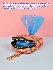 1pc Dog Poop Bag Holder/Dispenser, Valentine's Day & New Year Gift, Cute Valentine's Day Design - Gold Plated Metal Accessory, Fits All Leashes (Poop Bags & Leash Not Included) - Multicolor - View 11