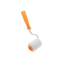 Rodillo de pintura de 4 pulgadas con mezcla de lana, viene con un mango de lana de felpa de 4 mm, rodillo de pintura profesional para materiales de pintura para el hogar, adecuado para texturas de paredes rugosas y aplicación de pintura para pisos epoxi. - Amarillo - Ver 1