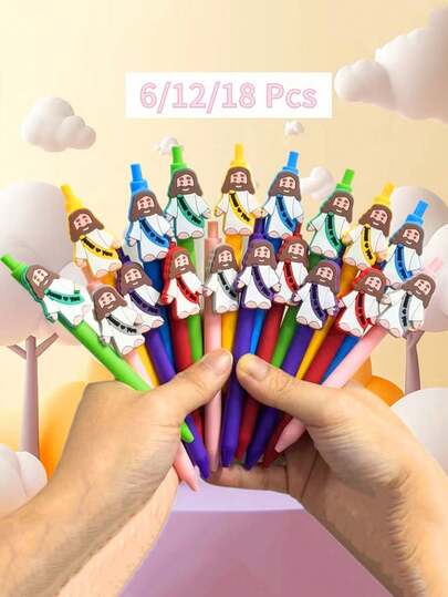 斋月主题中性笔套装，复活节信仰礼品套装，温馨卡通图案礼品笔，适合作为奖品、课堂赠品、办公用品、员工感谢礼品，男女皆宜。