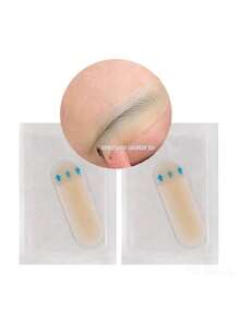 10/20/30/50 Pcs Silicone Eyebrow Practice Stickers - Semi-Permanent Makeup Simulated Skin, Natural Eyebrow Training Stickers, Beginner Eyebrow Design Conversion Template