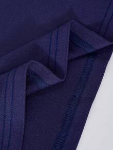 女童时尚休闲新款两件套，蝴蝶结印花，吊带上衣搭配侧条纹裤，适合夏季户外活动、日常聚会、旅行等。 - 寶藍色 - 查看 10